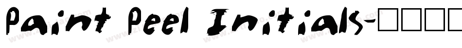 Paint Peel Initials字体转换